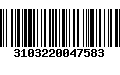 Código de Barras 3103220047583