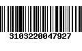 Código de Barras 3103220047927