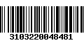 Código de Barras 3103220048481