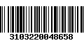 Código de Barras 3103220048658