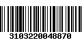 Código de Barras 3103220048870