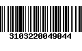 Código de Barras 3103220049044