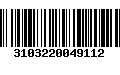 Código de Barras 3103220049112