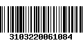 Código de Barras 3103220061084