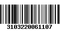 Código de Barras 3103220061107