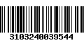 Código de Barras 3103240039544