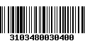 Código de Barras 3103480030400