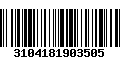 Código de Barras 3104181903505