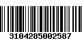 Código de Barras 3104285002587