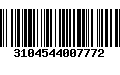 Código de Barras 3104544007772