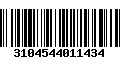 Código de Barras 3104544011434