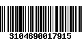 Código de Barras 3104690017915