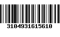 Código de Barras 3104931615610