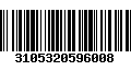 Código de Barras 3105320596008