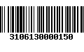 Código de Barras 3106130000150