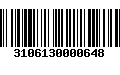 Código de Barras 3106130000648