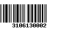 Código de Barras 3106130002