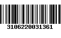 Código de Barras 3106220031361