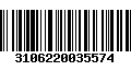 Código de Barras 3106220035574