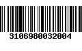 Código de Barras 3106980032004