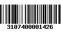 Código de Barras 3107400001426