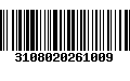 Código de Barras 3108020261009