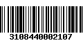 Código de Barras 3108440002107