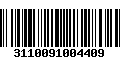 Código de Barras 3110091004409