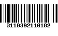 Código de Barras 3110392110182