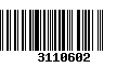 Código de Barras 3110602