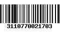 Código de Barras 3110770021703