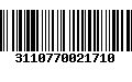 Código de Barras 3110770021710