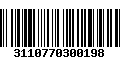 Código de Barras 3110770300198