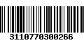 Código de Barras 3110770300266