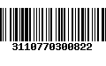 Código de Barras 3110770300822