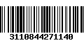 Código de Barras 3110844271140