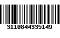 Código de Barras 3110844335149