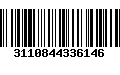 Código de Barras 3110844336146