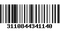 Código de Barras 3110844341140