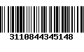 Código de Barras 3110844345148