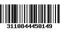 Código de Barras 3110844450149