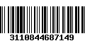 Código de Barras 3110844687149