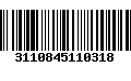 Código de Barras 3110845110318