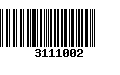 Código de Barras 3111002