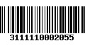 Código de Barras 3111110002055