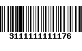 Código de Barras 3111111111176