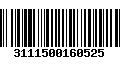 Código de Barras 3111500160525