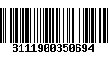 Código de Barras 3111900350694