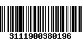 Código de Barras 3111900380196