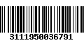 Código de Barras 3111950036791